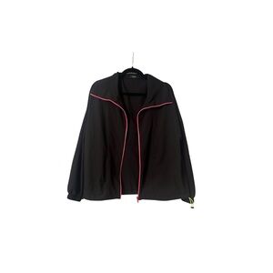 Black Neon Accents Terez Stop Windbreaker Zip Up Jacket